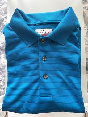 Grand Slam Men’s ' Blue Performance Polo Shirt